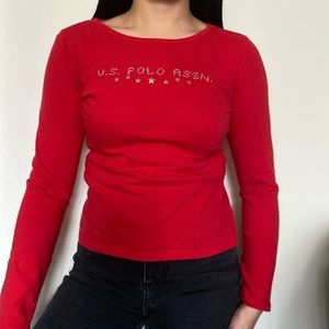 Vintage U.S. Polo Assn bedazzled top ❤️